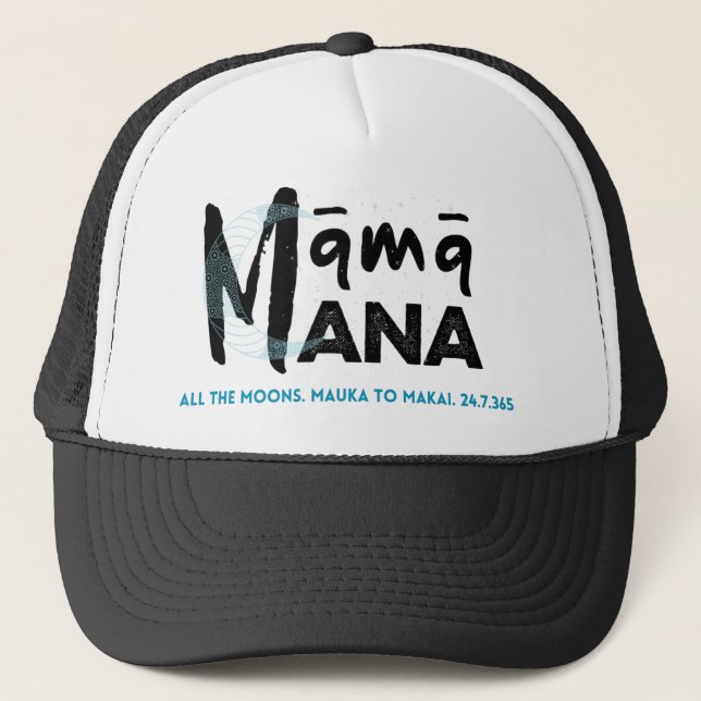 Boné MĀMĀMANA "todas as luas" Trucker Hat (Frente)