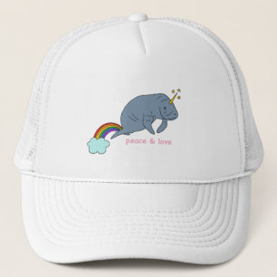 Boné Manatear Paz e Amor