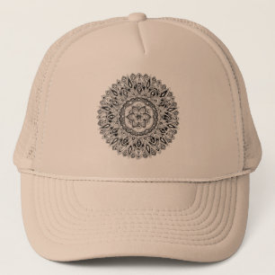 Boné Mandala da flor com a semente da vida