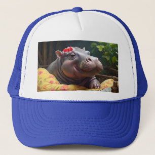 Boné "Manhã: Bebês Acordares de Hippo na Cesta,