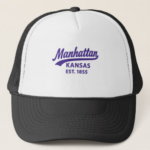 Boné Manhattan Kansas Est 1855 Cidade da Faculdade de