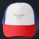 Boné Manteiga de corpo rosa adicione seu nome de texto<br><div class="desc">Design</div>
