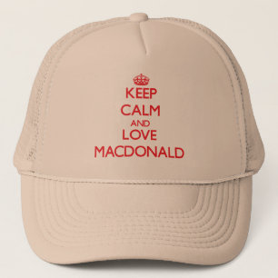 Boné Mantenha a calma e ame Macdonald