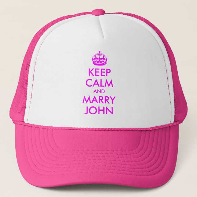 Boné Mantenha a Calma e Case com John Hat (Frente)