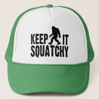 Mantenha-o chapéu do camionista de Squatchy