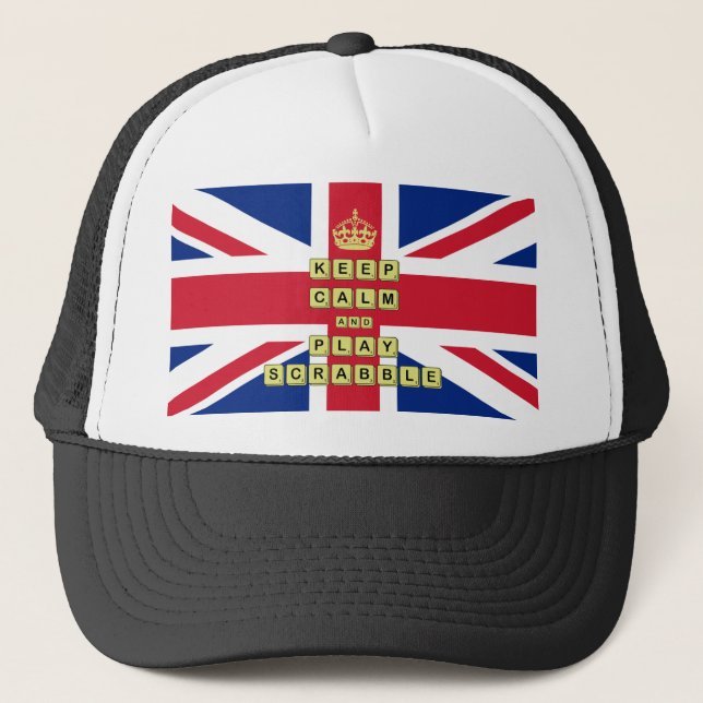 Boné Mantenha-Se Calmo E Jogue Jogos De Conselho (Frente)