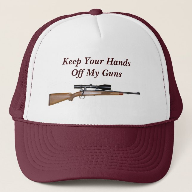 Boné Mantenha suas mãos fora de minhas armas (Frente)