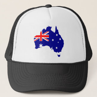 Boné Mapa da bandeira de Austrália