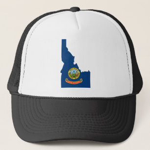 Boné Mapa da bandeira de Idaho