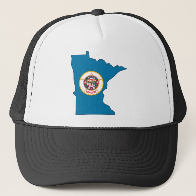 Boné Mapa da bandeira de Minnesota (Frente)