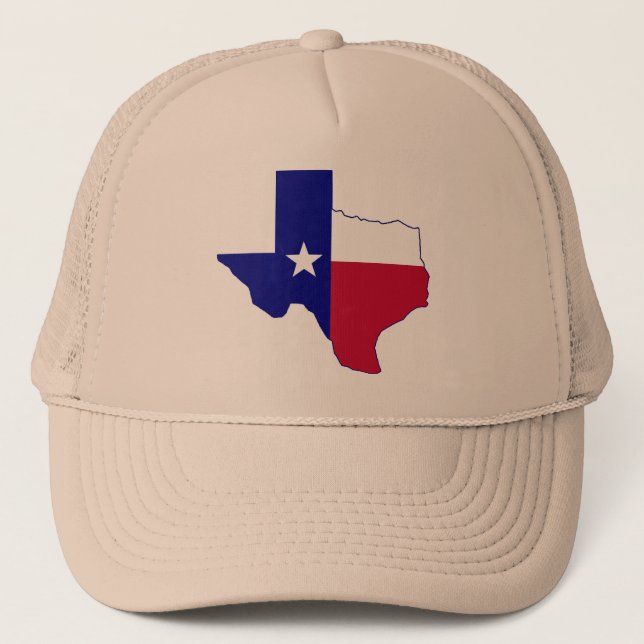 Boné Mapa da bandeira de Texas (Frente)
