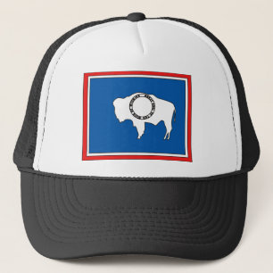 Boné Mapa da bandeira de Wyoming