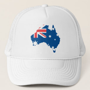 Boné Mapa de Austrália e bandeira - chapéu