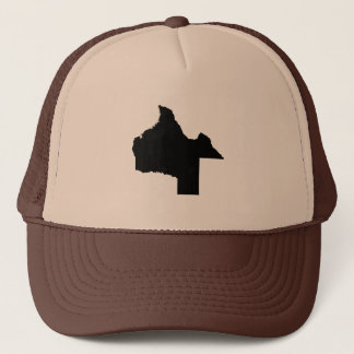 Boné Mapa de cabeça para baixo de Texas