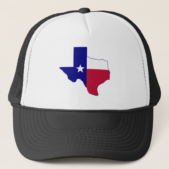 Boné Mapa de Sinalizador do Texas (Frente)