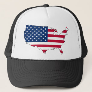 Boné Mapa dos EUA, bandeira dos Estados Unidos