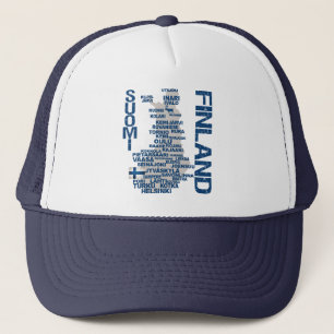 BONÉ MAPA FINLÂNDIA