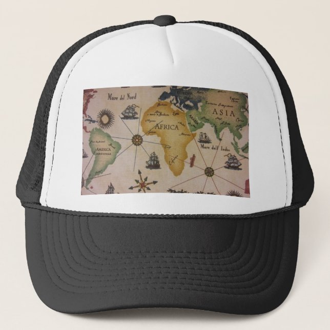 Boné Mapa Mundial - África (Frente)