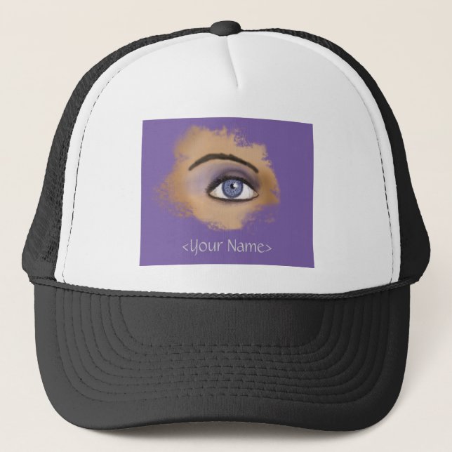 Boné Maquiagem de Olhos Roxos (Frente)