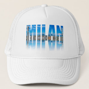Boné Marca Milão, composta por linha do horizonte de Mi