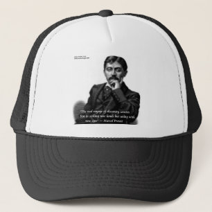 Boné Marcel Proust e citação famosa
