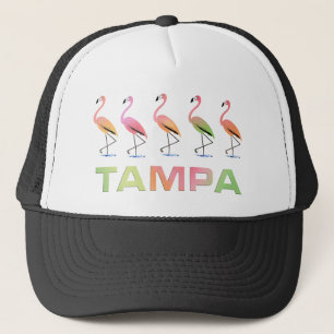 Boné Março dos flamingos tropicais TAMPA