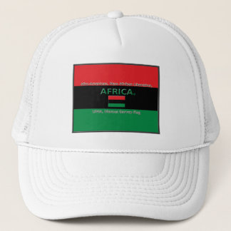 Boné Marcus Garvey African Colors Flag Trucker Hat