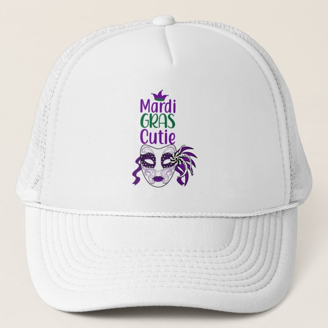Boné Mardi Gras Cutie Trucker Hat (Frente)