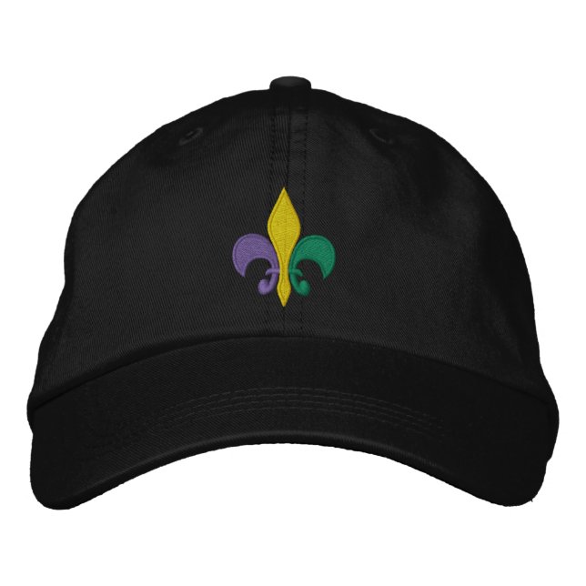 Boné Mardi Gras ~ Fleur De Lis (Frente)
