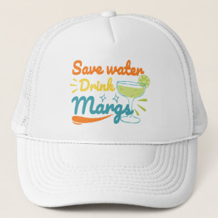 Boné Margarita Divertida de Verão Economize Água, Beb