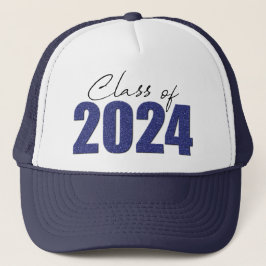 Boné Marinho Blue Glitter Classe de 2024