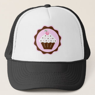 BONÉ MARROM & ROSA DO CUPCAKE