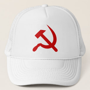 Boné Martelo e foice vermelhos do comunismo