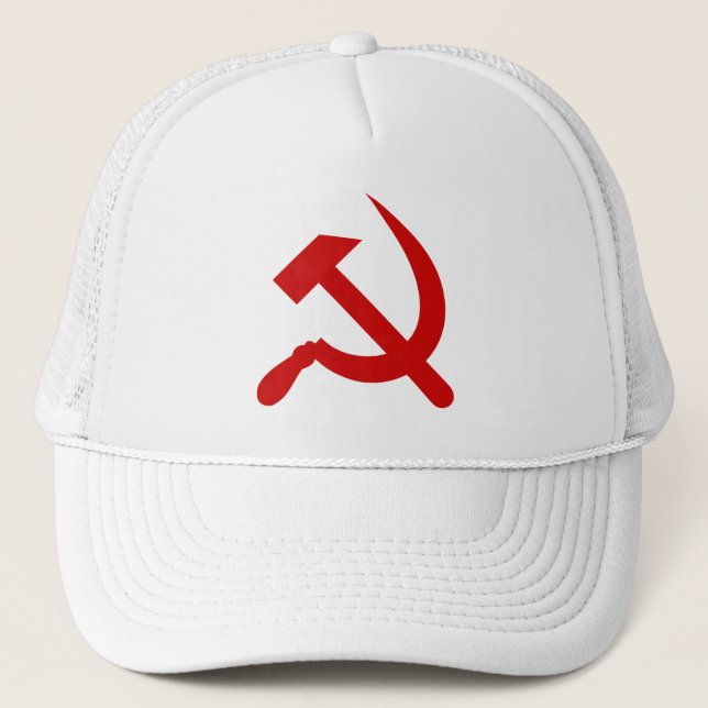Boné Martelo e foice vermelhos do comunismo (Frente)