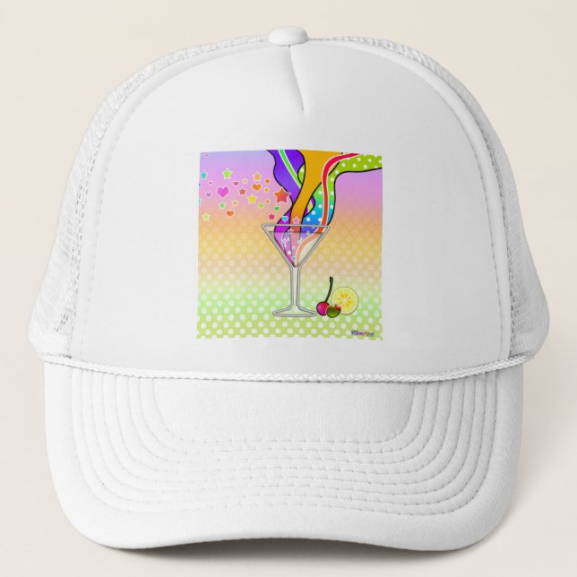 BONÉ MARTINI NO ESTILO POP ART DOS ANOS 60 (Frente)