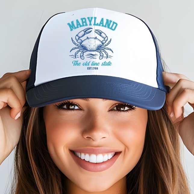 Boné Maryland Crab Logo Hat – The Old Line State (Criador carregado)