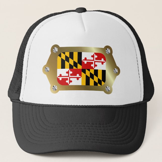 Boné Maryland enquadrou Flag Hat (Frente)