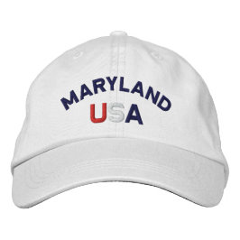 Boné Maryland EUA boriderou White Hat