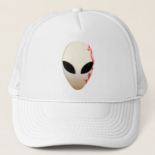 Boné Máscara Alien com Marcações Futuristas