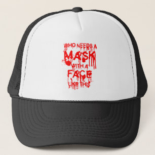 Boné Máscara de Halloween