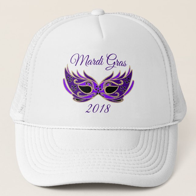 Boné Máscara Mardi Gras 2018 (Frente)