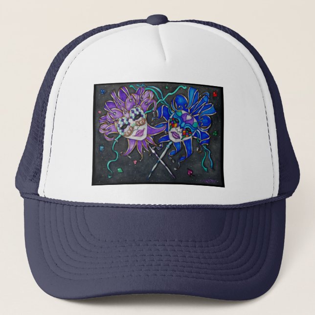 Boné Máscaras de Jester Comédia/Tragédia (Frente)