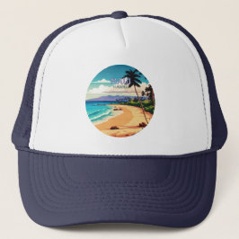 Boné Maui Hawaii Kaanapali Beach Vintage Retro