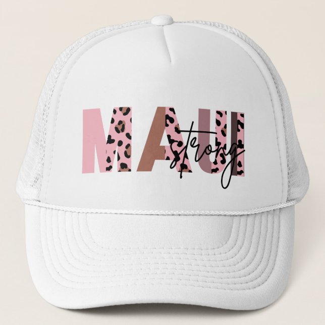 Boné Maui Strong Pastel Pink Cougar Patterno Hat (Frente)