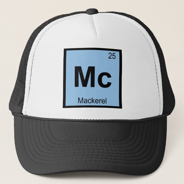 Boné Mc - Química do Peixe Cavala Símbolo da Tabela Per (Frente)