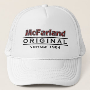 Boné McFarland Vintage Personalize o seu Ano de Nascime