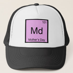 Boné Md - Camiseta do Símbolo do Elemento Químico do Di