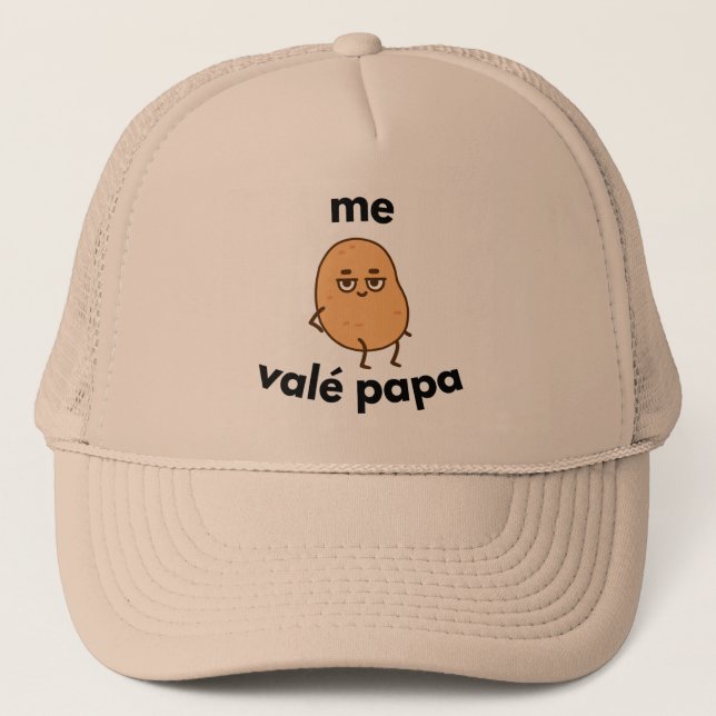 Boné Me valé papa (Frente)