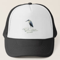 Meditação da garça-real, garça-real de grande azul