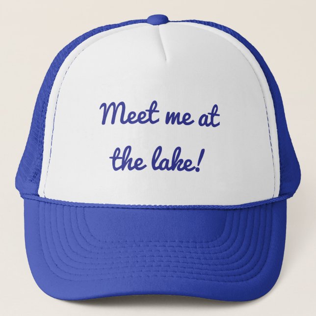 Boné Meet Me At The Lake- Trucker Hat  (Frente)